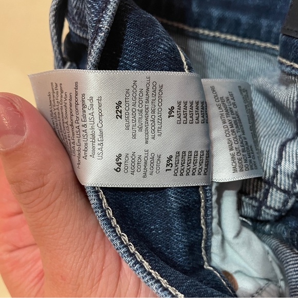 MOTHER- The Rambler Zip Ankle Straight Leg Pants in Dark Wash High Tide Size 27 - Picture 10 of 10